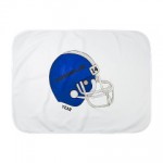 Personalized - Blue Football Helmet - Baby Blanket