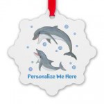 Personalized Dolphin Ornament