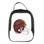 Personalized Football Helmet - Lunch Bag - Burgundy
