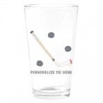 Personalized Hockey Drinking Glass