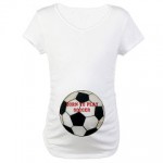 Personalized Soccer Maternity T-shirt