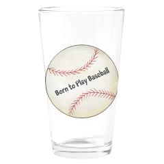 Personalized Baseball - Drinking Glass