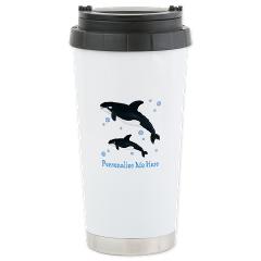 Personalized Killer Whale Travel Mug