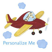 Personalized Airplane - Animal Pilot Gifts
