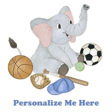 Sports Elephant - Personalized Gifts